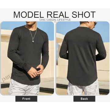JMIERR Men's Longline T-Shirt Pack Available in 3 Colors