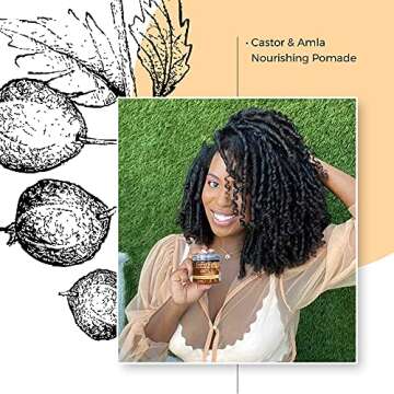 Vegan Nourishing Pomade for 4C Hair - Castor Oil & Amla
