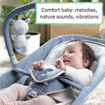 Ingenuity Baby Bouncer with Massage & Soothing Sounds