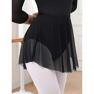 Gorchnc Pull on Ballet Skirt - Elegant and Stretchy Dance Wear