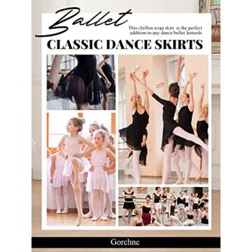 Gorchnc Pull on Ballet Skirt - Elegant and Stretchy Dance Wear