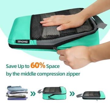 BAGAIL Compression Packing Cubes for Organized Travel