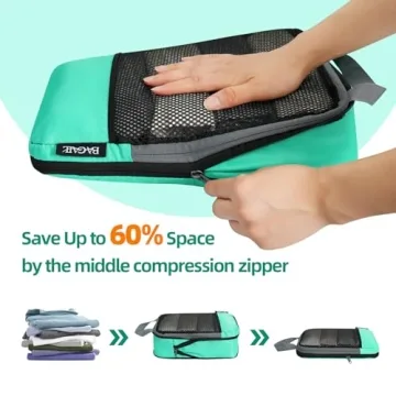 BAGAIL Compression Packing Cubes for Organized Travel