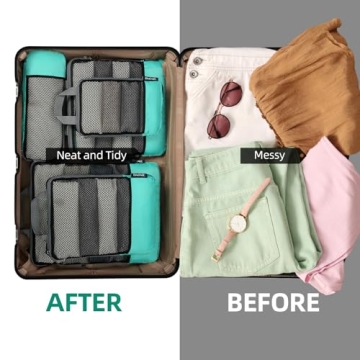 BAGAIL Compression Packing Cubes for Organized Travel