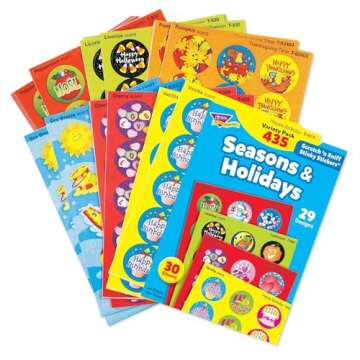 Trend Enterprises: Seasons & Holidays, Scented Scratch 'N Sniff Stinky Stickers, Fun for Rewards, In...