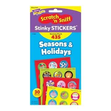 Trend Enterprises: Seasons & Holidays, Scented Scratch 'N Sniff Stinky Stickers, Fun for Rewards, Incentives, Crafts and as Collectibles, 29 Different Designs, 30 Sheets Included, for Ages 3 and Up