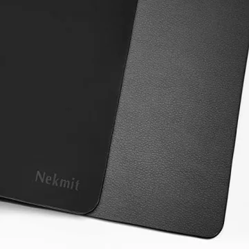 Nekmit Leather Desk Pad Non-Slip Waterproof 17x12