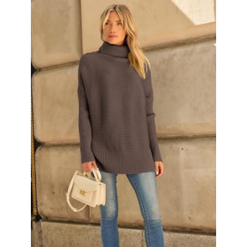 Trendy 2024 Women's Oversized Turtleneck Sweater - LILLUSORY