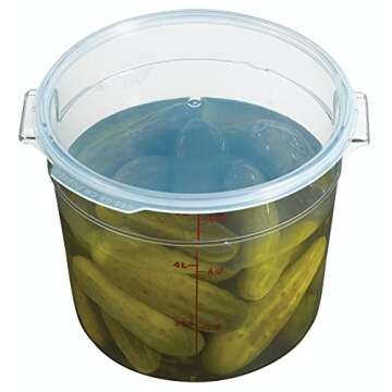 Cambro 6 QT Round Food Storage Container - Clear & Durable