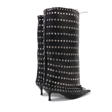 Goolita Stylish Pointed Toe Knee High Boots for Women