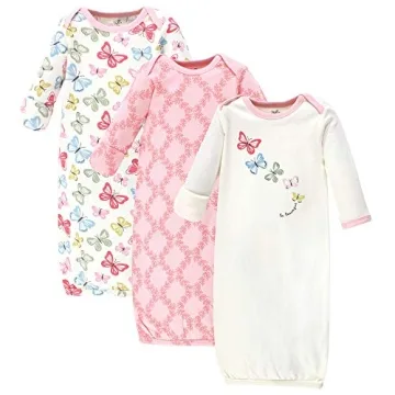 Touched by Nature Baby Organic Cotton Gowns - 0-6 Months