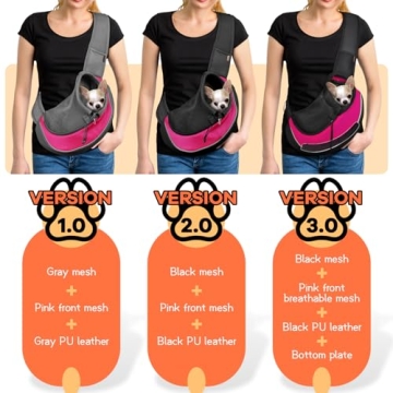 YUDODO Dog Sling Carrier for Small Pets Comfortable Safe
