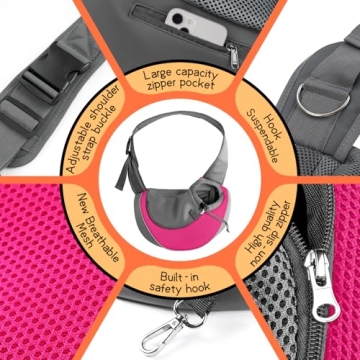 YUDODO Dog Sling Carrier for Small Pets Comfortable Safe