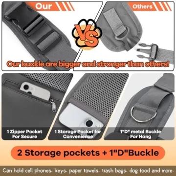 YUDODO Dog Sling Carrier for Small Pets Comfortable Safe