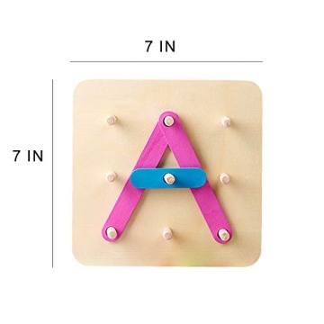 Kizh Wooden Educational Letter and Number Activity Set