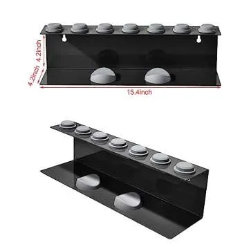 chorten nyima Storage Holder for Dyson Airwrap, 7-Holes Countertop Dyson Airwrap Organizer Wall Mount for Dyson Airwrap Attachments Black, Dyson Airwrap Holder