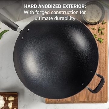T-fal 14-Inch Nonstick Wok for Easy Cooking and Cleanup
