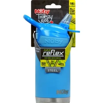 Nuby No Spill Stainless Steel Cup for Toddlers - 10 Oz