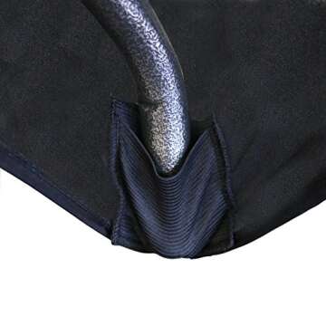 YOUR CHAIR COVERS Rectangular Spandex Table Covers 8ft Fitted Tablecloth Wedding Event Patio Table Decorations Elastic Fabric Stretch Table Covers for 8 ft Folding Table (Black)