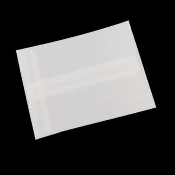 Antrader Glassine Envelopes 3x4 Inch,50PCS Glassine Mini Lotto Lottery Ticket Holders Wedding Guest Favor Tissue Envelope Holder for Scratch Stamp