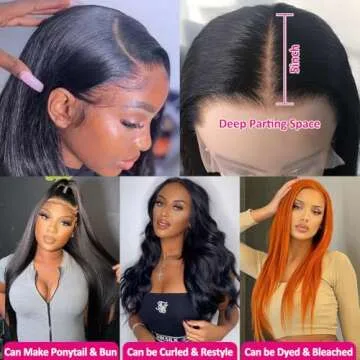 Subella 13x5 HD Lace Front Wigs - Natural Black Color