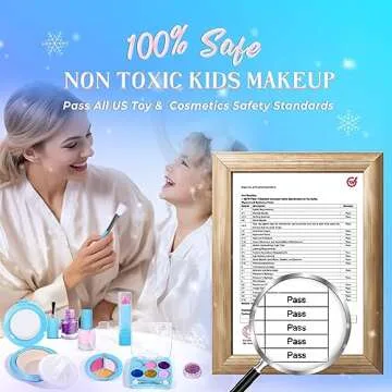 INNOCHEER Kids Makeup Kit for Girl Toys, Frozen Makeup Set for Girls, Real Washable Makeup Kit for G...