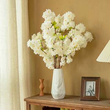 Floralsecret 4 Cherry Blossom Branches - 42.52 Inch Decor