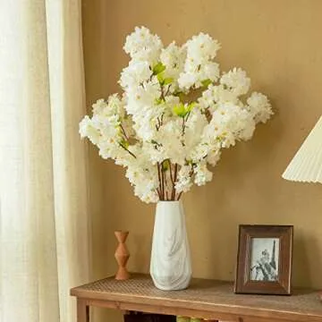 Floralsecret 4 Cherry Blossom Branches - 42.52 Inch Decor