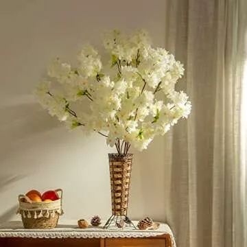 Floralsecret 4 Cherry Blossom Branches - 42.52 Inch Decor