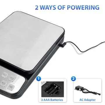 110 LB 50KG Digital Postal Scale, MOCCO Heavy Duty Stainless Steel Multifunctional Shipping Scale 0.1oz / 1g Accuracy with Tare Hold and Counting Function for UPS USPS Floor Bench Office Weight