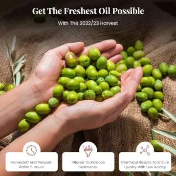 Oilala Extra Virgin Olive Oil, Robust Flavor, 2022 Gold Medal NYIOOC! filtered,Italian Family Farm Puglia, Italy, Coratina, 2022/23 Harvest, Polyphenol rich, 500ml (16.9 FL Oz)