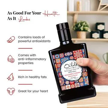 Oilala Extra Virgin Olive Oil, Robust Flavor, 2022 Gold Medal NYIOOC! filtered,Italian Family Farm Puglia, Italy, Coratina, 2022/23 Harvest, Polyphenol rich, 500ml (16.9 FL Oz)