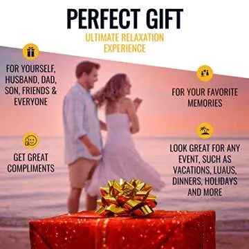 Tropical Luau Beach Floral Print Men’s Hawaiian Aloha Shirt (X-Large, Cream/Blue)