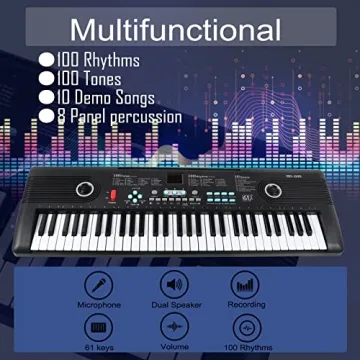 61-Key Portable Electronic Piano for Beginners & Kids