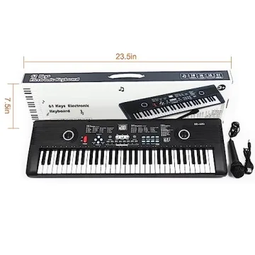 61-Key Portable Electronic Piano for Beginners & Kids