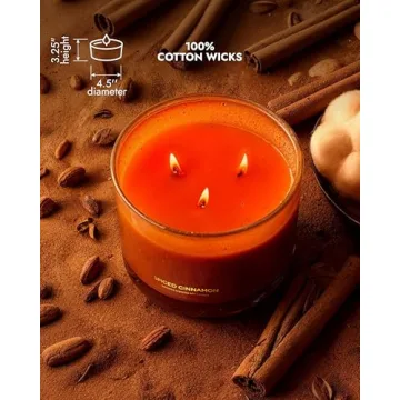 96NORTH Luxury Spiced Cinnamon Candle for Home Fragrance