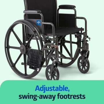 Medline Folding Wheelchair for Comfort and Mobility