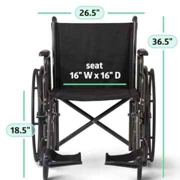 Medline Folding Wheelchair for Comfort and Mobility