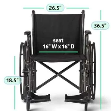 Medline Folding Wheelchair for Comfort and Mobility