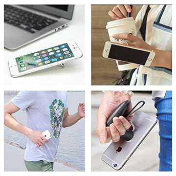 Phone Ring, Phone Ring Stand, 360°Rotation and 180°Flip Universal Ring Holder Grip Kickstand Mount Phone Ring for iPhone 7 7 Plus 6S 6, Samsung Galaxy S6 S7, Note, LG (Silver)