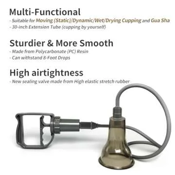 AIKOTOO Cupping Set - Cupping Therapy Set w/ 12 Massage Cups for Pain Relief Physical Therapy Body Massage Cupping Kit for Massage Therapy Vacuum Cups with Pump