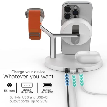 ZECHIN 5-in-1 Wireless Fast Charger for Apple Devices