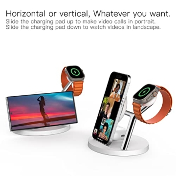 ZECHIN 5-in-1 Wireless Fast Charger for Apple Devices