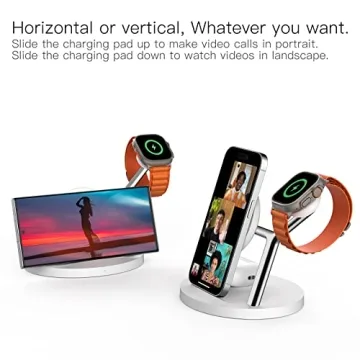 ZECHIN 5-in-1 Wireless Fast Charger for Apple Devices