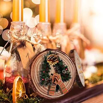 Natural Wood Slices for DIY Crafts - 24 Pcs