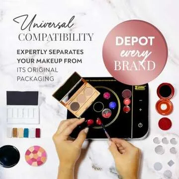 Z Potter Makeup Depotting Heater, Makeup Warmer Plate, Universal Makeup Depotting Tool for Eyeshadows, Powders, Creams for Customizable Beauty Organizer, Induction Technology-White