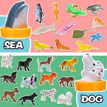 KarberDark 95 Pcs Mini Animal Toys for Kids - Fun & Learning