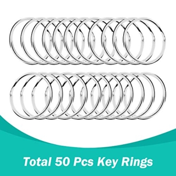 100PCS Premium Swivel Snap Hook Keychain Set for Crafts