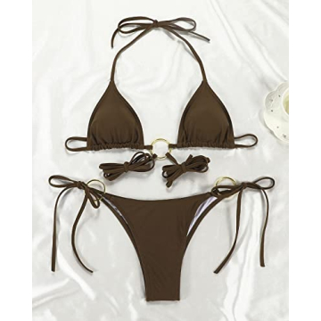 Women Halter String Bikini Set Sexy Two Piece Swimwear