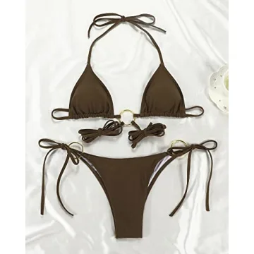 Women Halter String Bikini Set Sexy Two Piece Swimwear